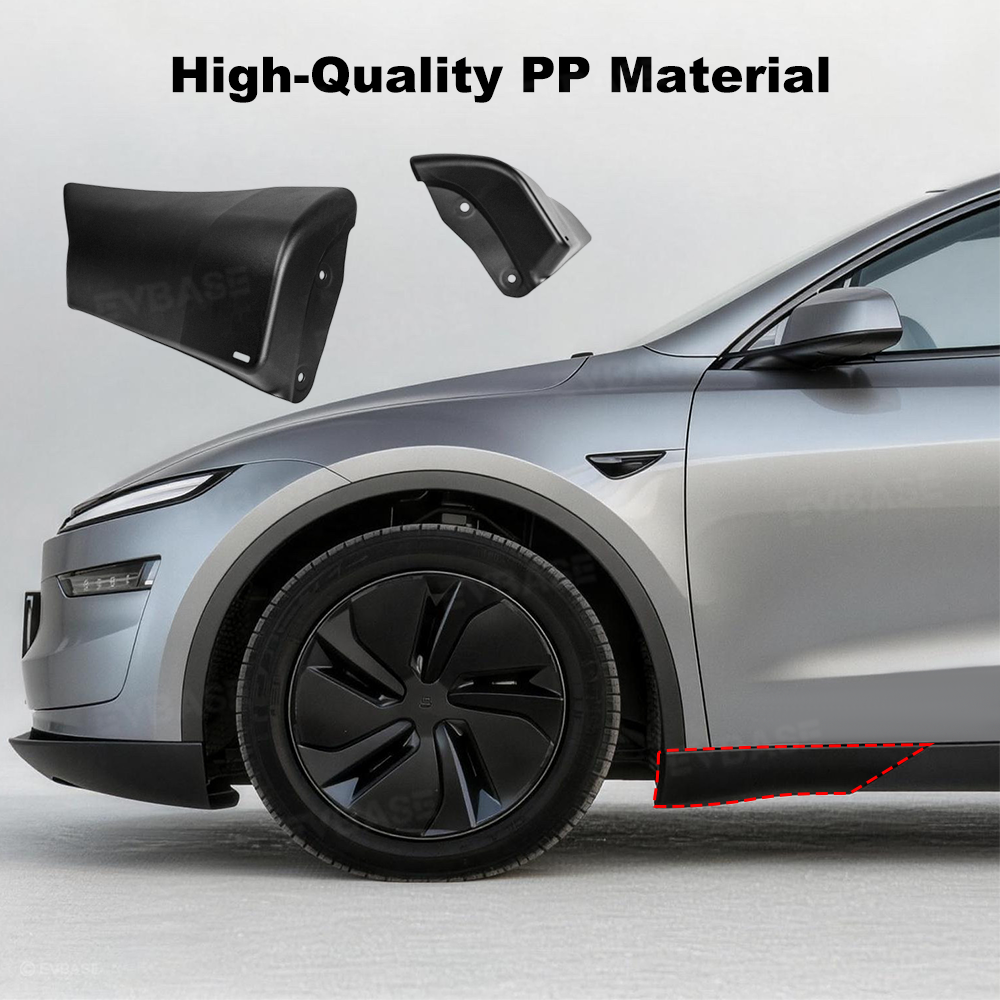 Model Y Juniper Front & Rear Mud Flaps Corner Guards OEM-Style Splash Guards Corner Protectors