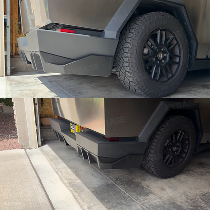 Cybertruck Rear Diffuser ABS Rear Bumper Lip Side Splitter Extension for Tesla