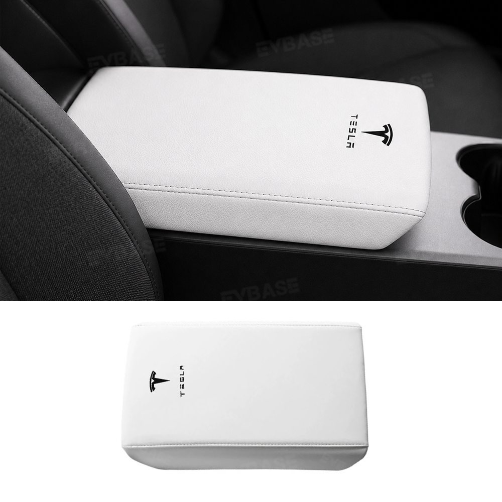 Model Y Juniper Standard Armrest Cover Center Console Armrest Box Cover Anti-Scratch Protector with Logo