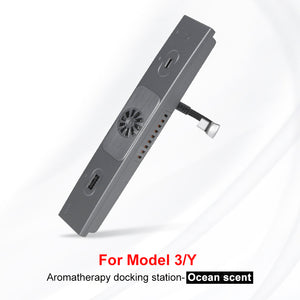 EVBASE Tesla Model 3/Y USB Hub Docking Station Aromatherapy Air Freshener Center Console Extender