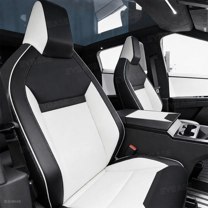 Cybertruck Seat Covers Waterproof Nappa Leather Cyberpunk-Inspired Style Seat Protector