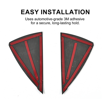 Model Y Juniper Dashboard Side Panel Trim Cover Real Carbon Fiber Front Door Slot Overlay