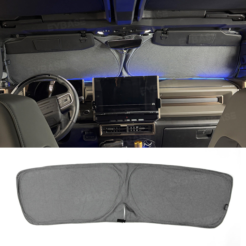 Glass Roof Sunshade for Hummer EV Ice Crystal Sun Shield Foldable Sunroof Shade