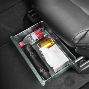 EVBASE Tesla Model X Underseat Storage Box Hidden Organizer Tray Bin