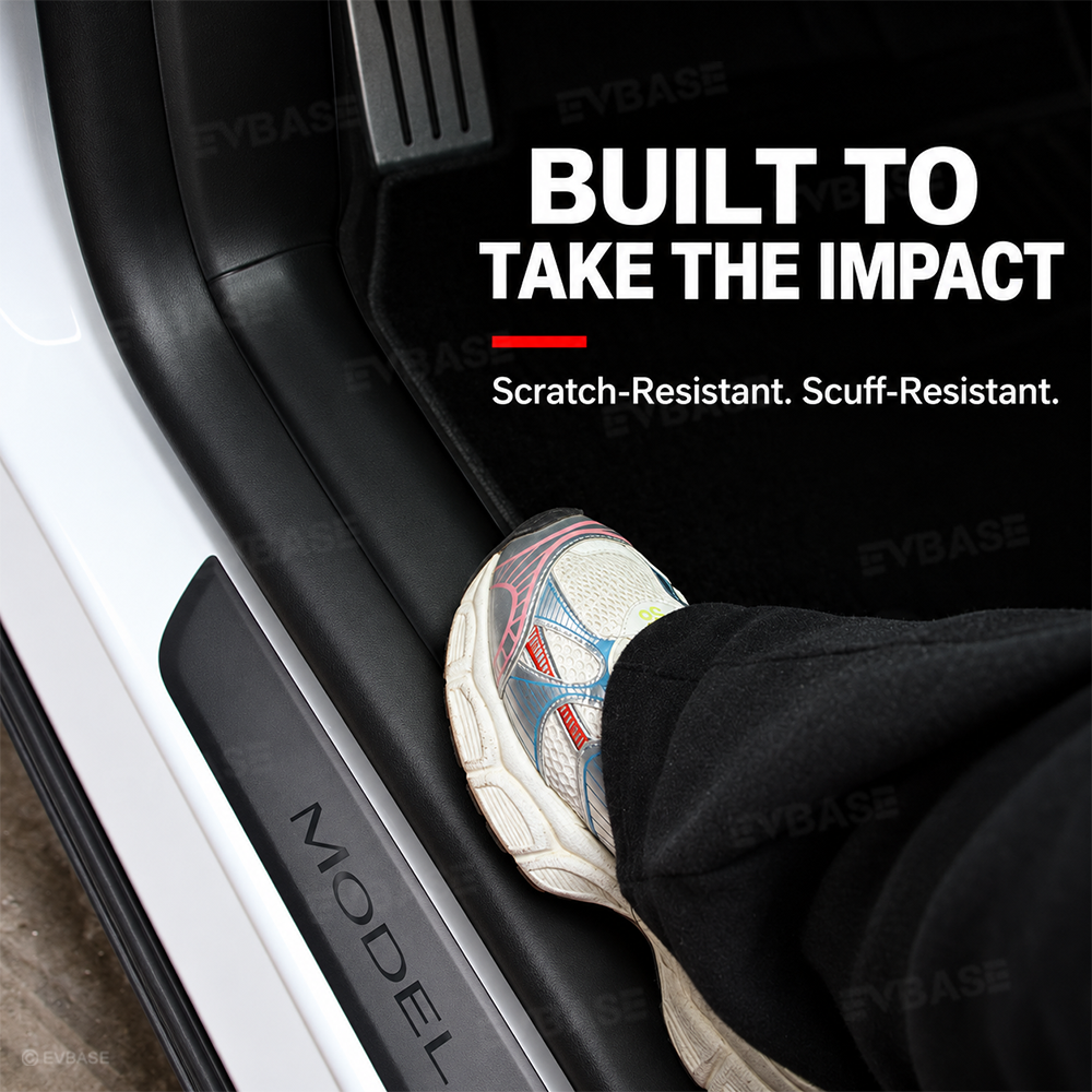 Model Y L Door Sill Protector Front & Rear Anti-Scratch Door Sill Guards TPE Door Entry Protective Covers