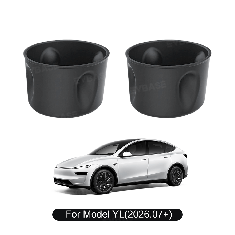 Model Y L 3rd Row Armrest Silicone Cup Holder Insert Liner for Tesla