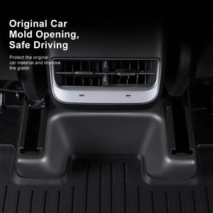 EVBASE Tesla Model Y Underseat Protector TPE Seat Slide Rail Pad Cover Anti Kick Seat Base Cover 3Pcs