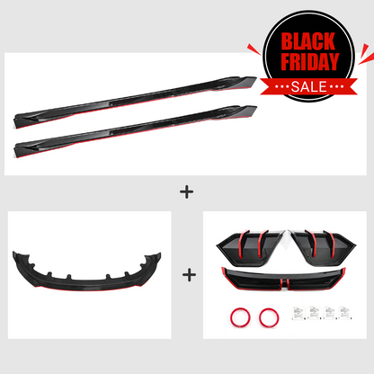 Model Y Juniper Sport Style Body Kit Front Bumper Lip Fascia & Side Skirts & Rear Diffuser