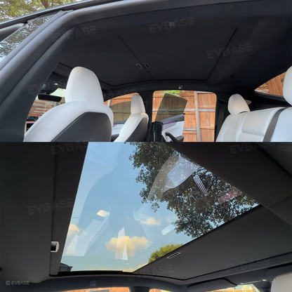 Model Y Juniper Retractable Sunshade for Tesla Glass Roof Sunshade With Roll Fabric Style Heat Insulation UV Protection