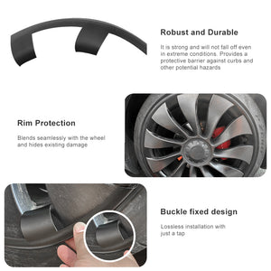 EVBASE Model Y 21-inch RimCase Tesla Überturbine Wheels Rim Protector for Model Y(Set of 4)