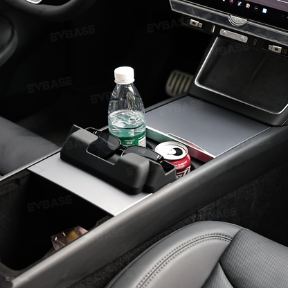 Model Y Juniper/ YL/ 3 Highland Silicone Center Console Cup Holder Insert Armrest Storage Organizer