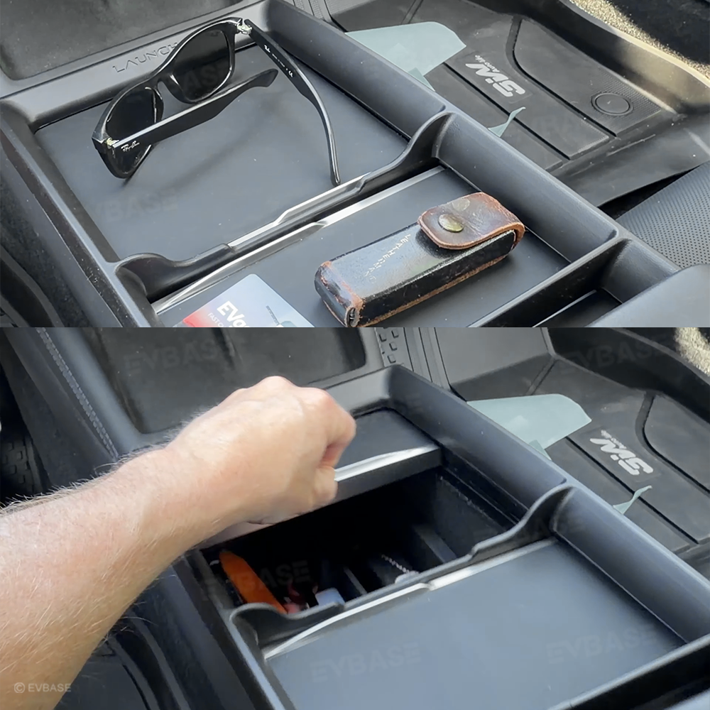 Model Y Juniper/ 3 Highland Center Console Tray TPE Organizer Interior Storage Accessories