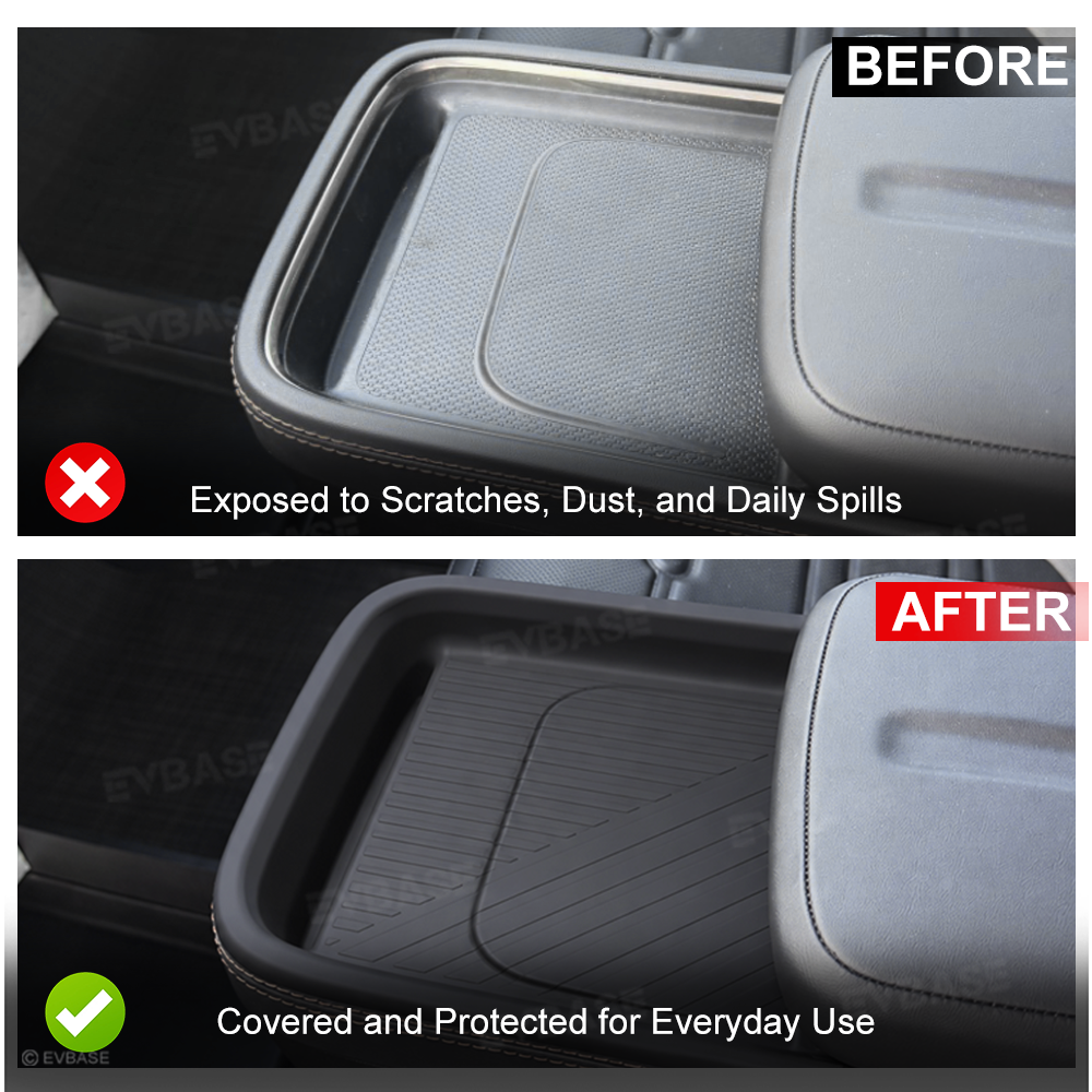 Center Console Wireless Charging Pad Liner for Rivian R2 Silicone Non-Slip Waterproof Protective Mat Phone Charging Area Liner