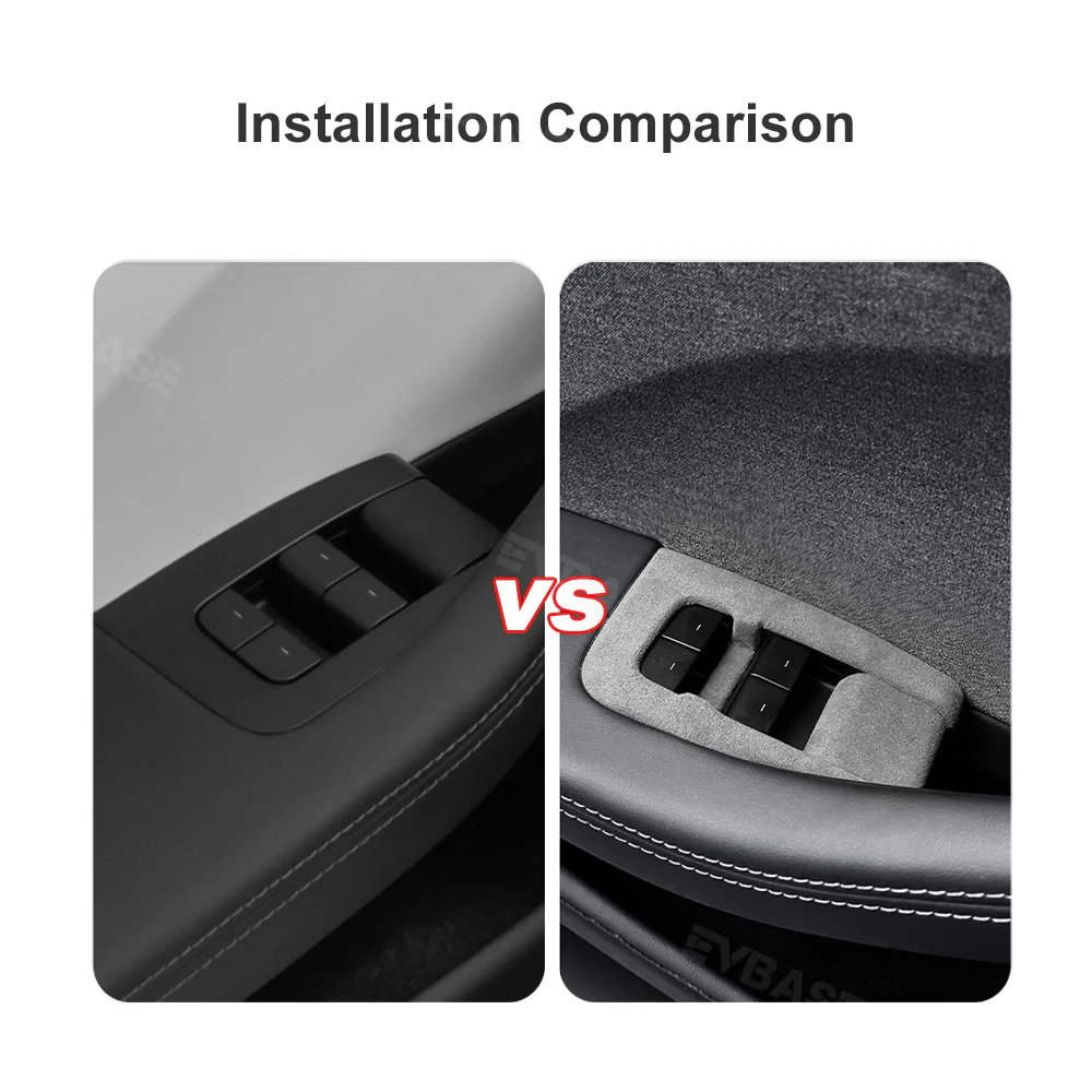 Model 3 Highland Alcantara Window Lift Switch Button Cover Left Hand Drive Panel Trim Sticker for Tesla