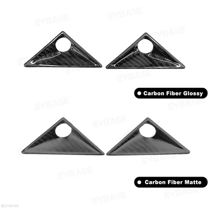 Cybertruck Front Fender Real Carbon Fiber Camera Applique Overlays