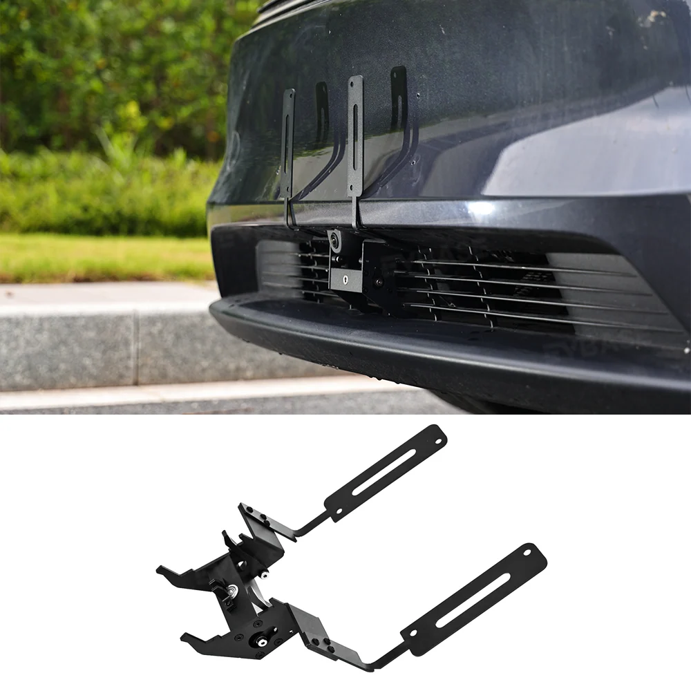 Tesla License Plate Frame Model Y Juniper Aluminum Alloy Front License Plate Covers No Drill Matte