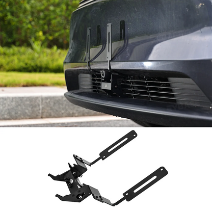 Tesla License Plate Frame Model Y Juniper Aluminum Alloy Front License Plate Covers No Drill Matte
