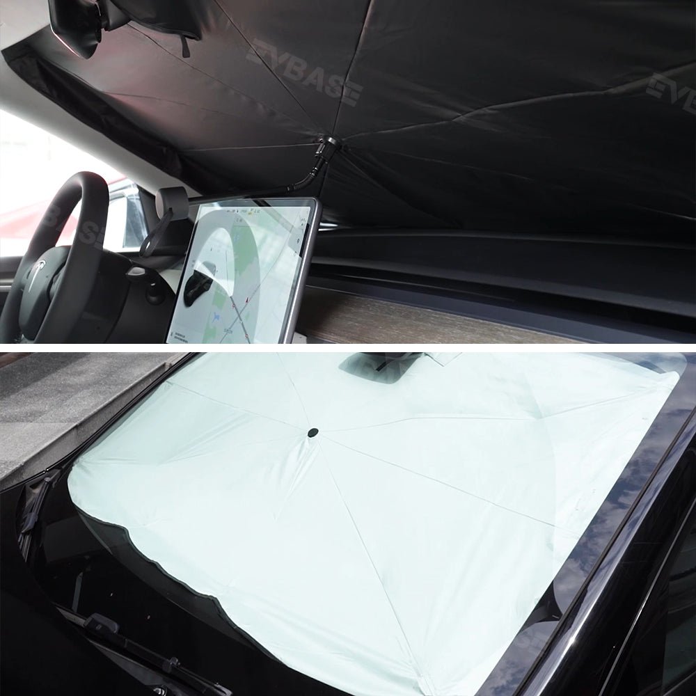 Tesla Model Y 3 Windshield Sun Shade Foldable Front Window