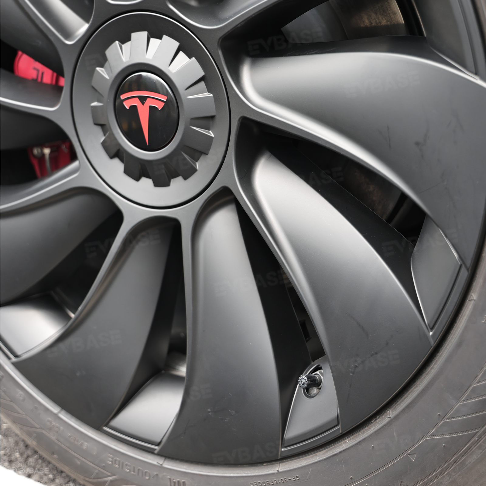 Model Y Juniper 19 inch Wheel Covers Überturbine Style Matte Hubcaps for Tesla Crossflow Wheels