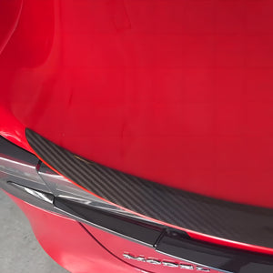 2023新款特斯拉紅色擾流板碳纖維Y 3型真碳纖維擾流板