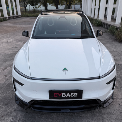 Christmas Holiday Car Decor Headrest Hat LED Christmas Wreath Lighted Snowman Plush Figurines 3D Xmas Emblem Stickers for Tesla