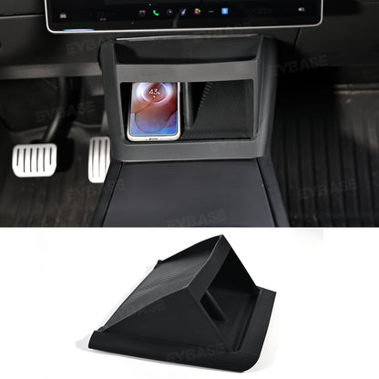 Model Y Juniper/ 3 Highland/ Y L Under-Screen Storage Organizer with Center Console Wireless Charging Pad Liner