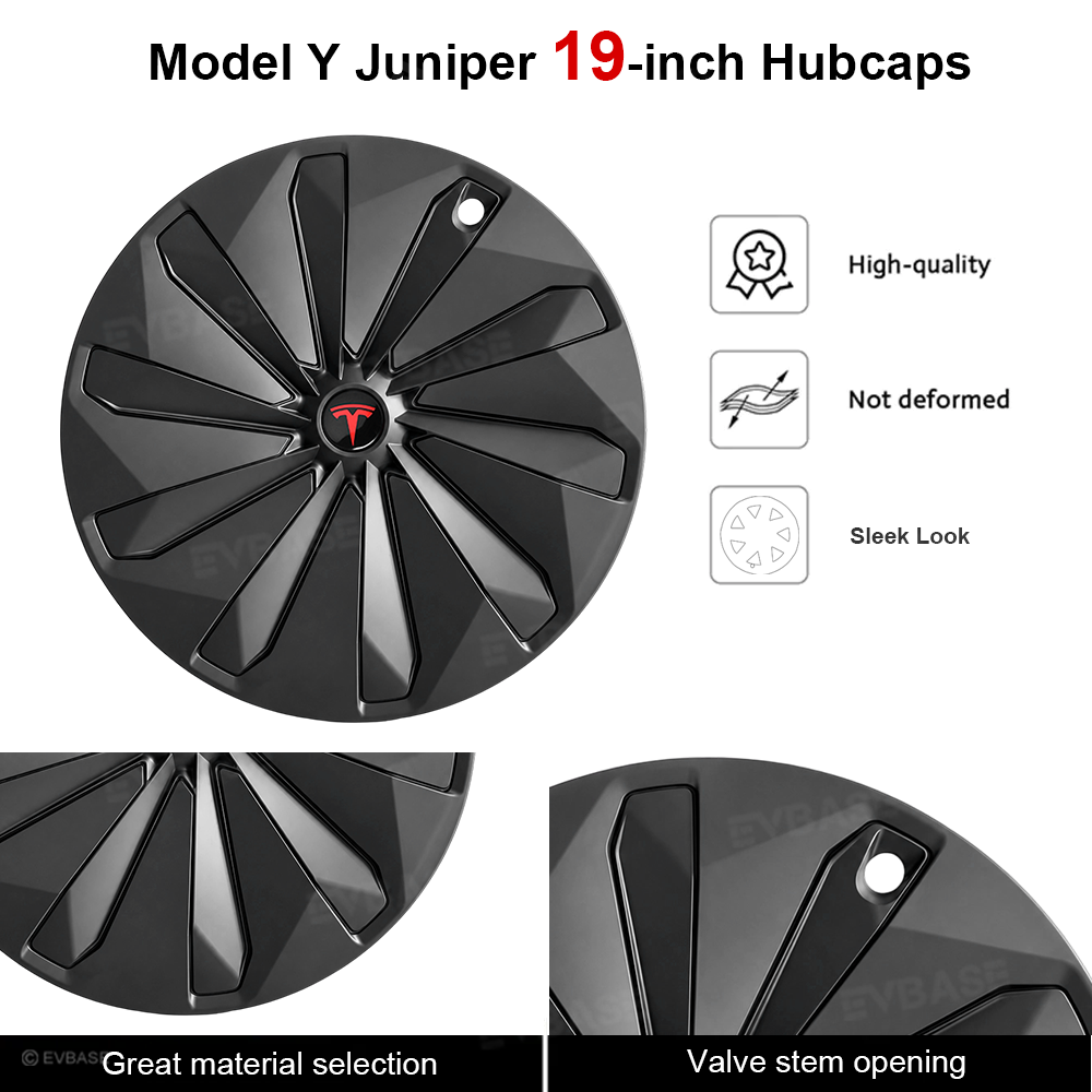 Model Y Juniper Wheel Covers 19 Inch Aero Turbine Style Hubcaps