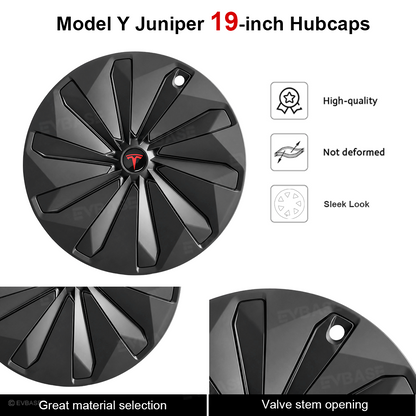Model Y Juniper Wheel Covers 19 Inch Aero Turbine Style Hubcaps