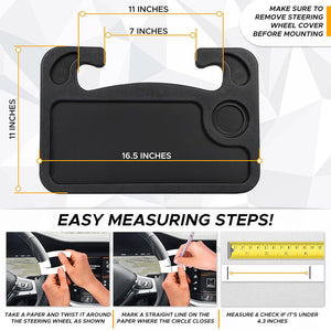 Tesla Model 3 Y Steering Wheel Desk Tesla Table Steering Wheel Tray for Laptop Eating Table