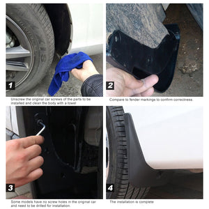 EVBASE Model X Mud Flaps 2023 Tesla Model X Splash Guards Mudguards Model X Exterior Accessories