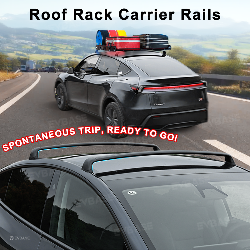 Tesla Model Y Juniper Roof Rack Cross Bar Aluminum Alloy Lockable Carr ...