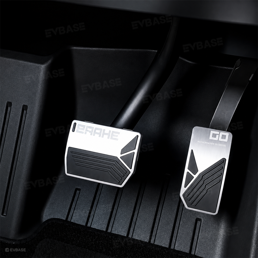 Model Y/ YL/ 3 Aluminum Alloy Brake & Accelerator Pedal Covers Non-Slip Foot Pedals Pads Set