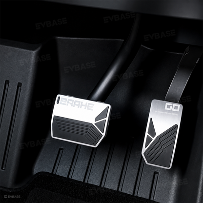 Model Y/ YL/ 3 Aluminum Alloy Brake & Accelerator Pedal Covers Non-Slip Foot Pedals Pads Set