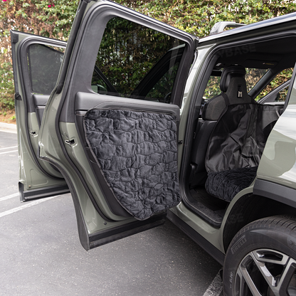 Pet Mat Liner Rear Seat Cargo Cover for Rvian R2 Waterproof Dog Seat Hammock with Mesh Window