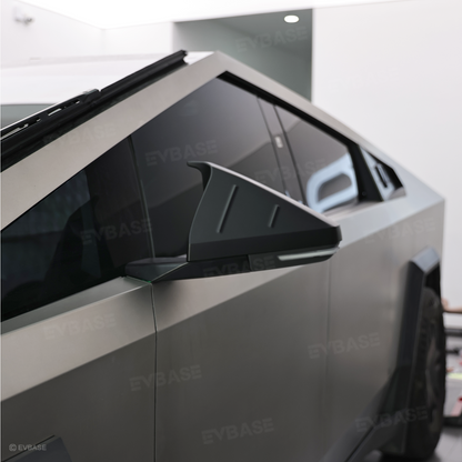 Cybertruck Side Mirror Cover Futuristic Tactical Horn-Style Rearview Mirror Caps ABS Protective Overlay