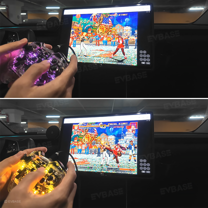 Wireless RGB Bluetooth Gaming Controller Gamepad 2.4GHz Wireless USB Receiver for Tesla Model Y Juniper & 3/Y/S/X/Cybertruck