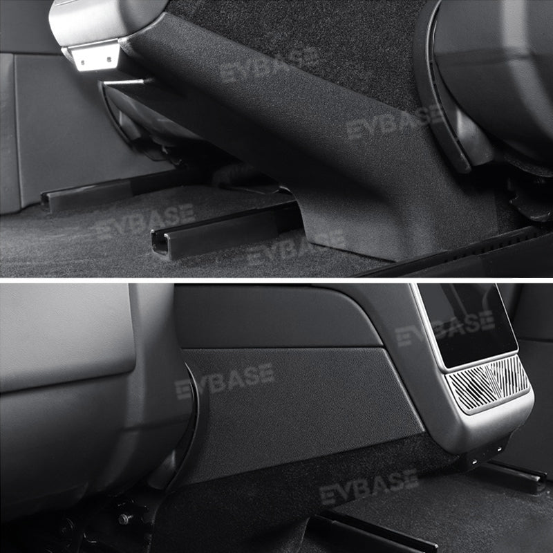 Model 3 Highland Rear Anti-Kick Lower Cover Air Vent Guard Pedal Center Console Panel Protector for Tesla