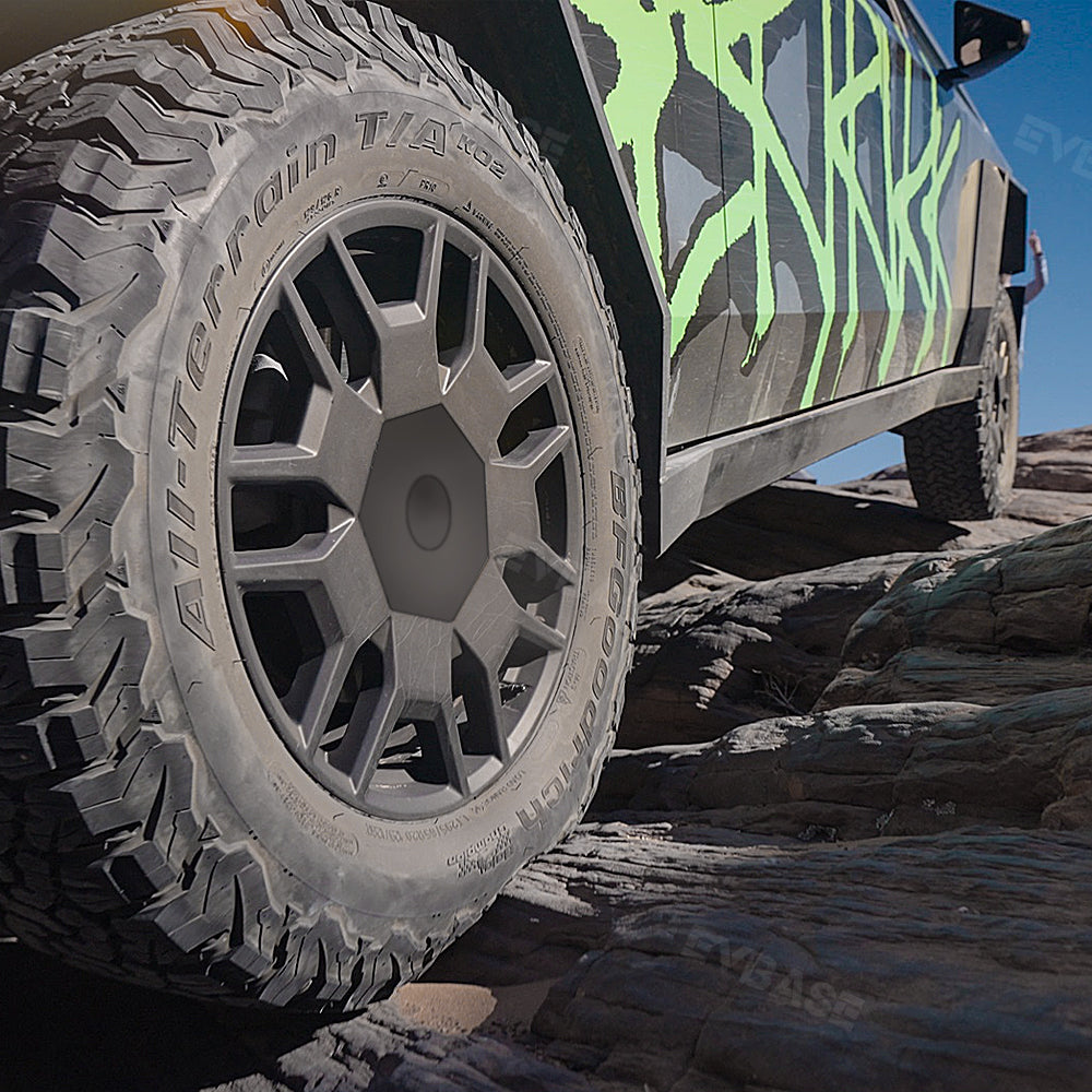 Tesla Model Y Factory Center Cap Set And Wheel Lug Nut Cover Set - T Sportline - Tesla Model S, 3, X & Y Accessories