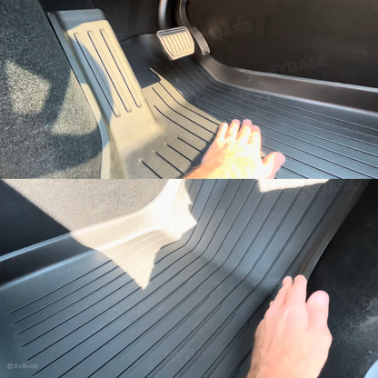 Tesla Model Y Juniper Floor Mat TPE Anti-Slip Trunk Mat Cargo Liner Back Seat Cover All Weather Protection