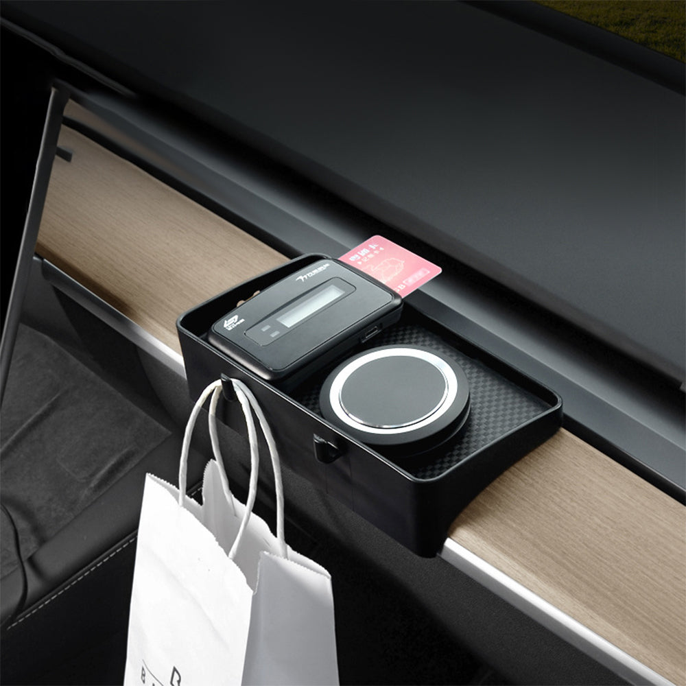 For Tesla Model 3 Y Dashboard Screen Rear Storage Box Magnetic