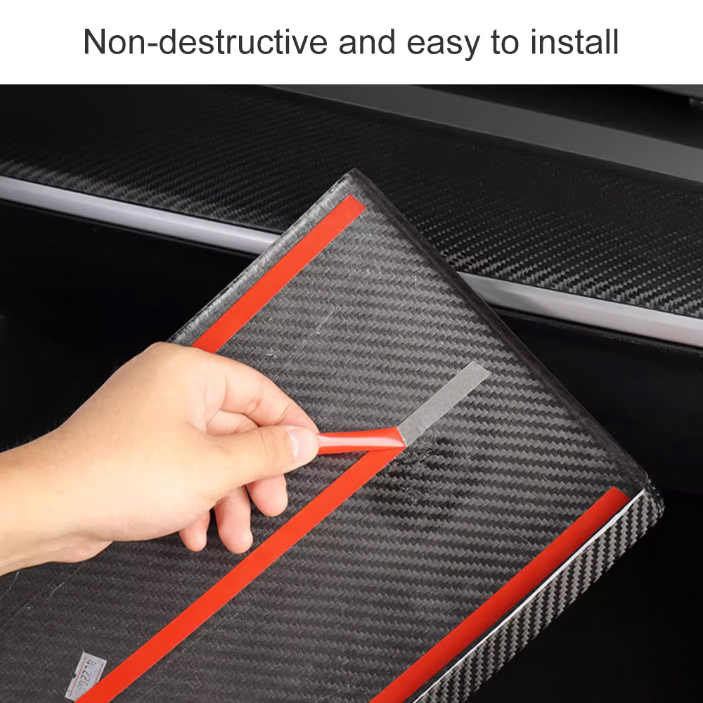 Model Y 3 Carbon Fiber Interior Accessories Glove Box Cover for Tesla