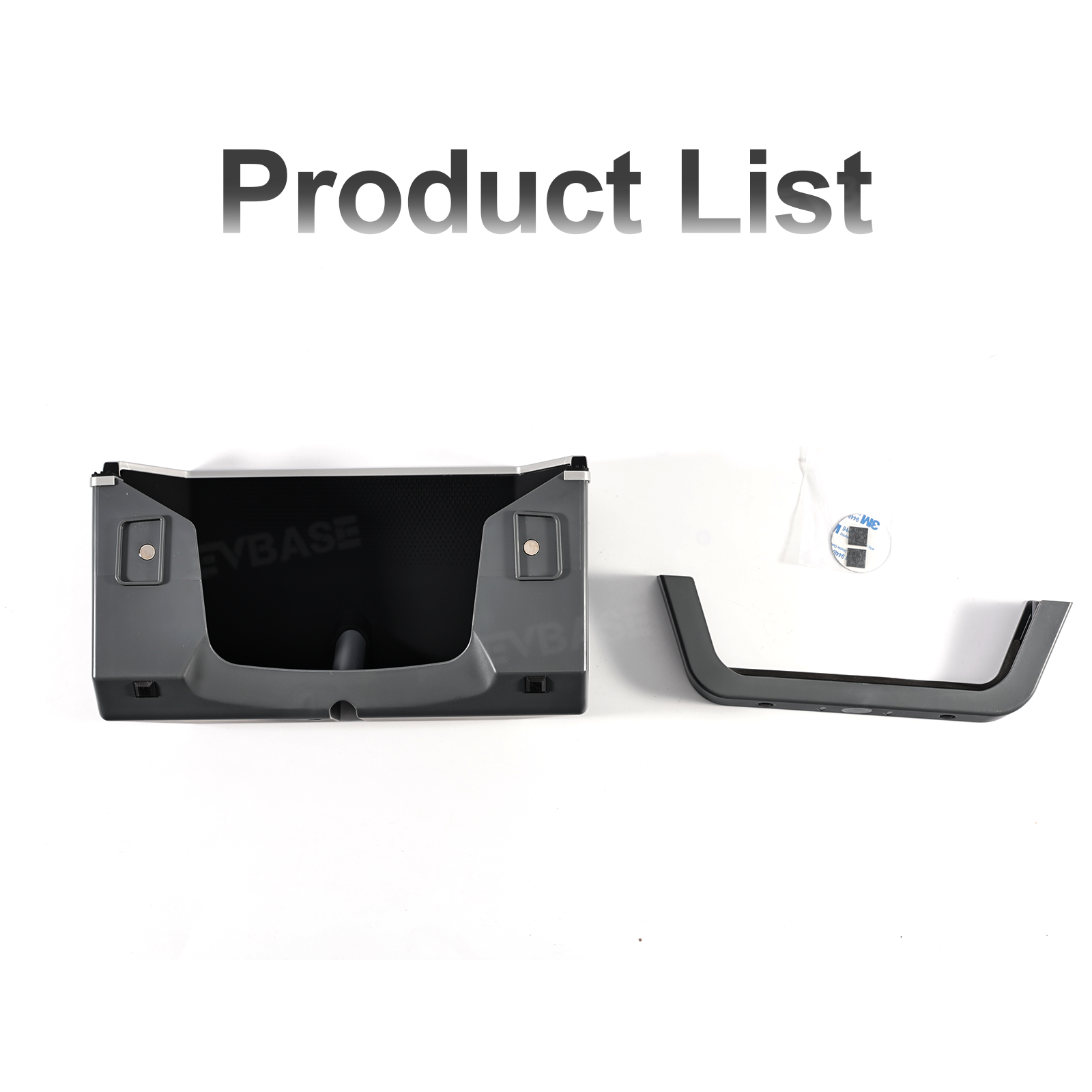 Model Y Juniper/ 3 Highland Under Screen Storage Organizer Cyberpunk Style Center Console Organizer Tray with Anti-Slip Silicone Pad