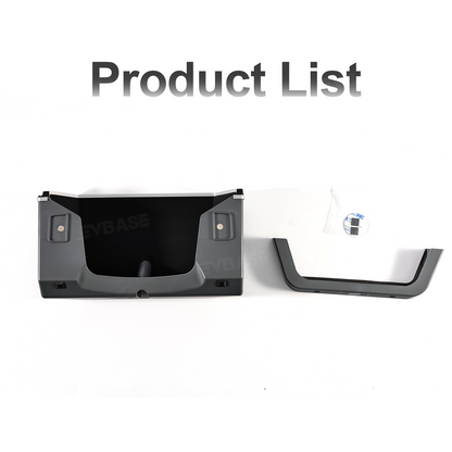 Model Y Juniper/ 3 Highland Under Screen Storage Organizer Cyberpunk Style Center Console Organizer Tray with Anti-Slip Silicone Pad