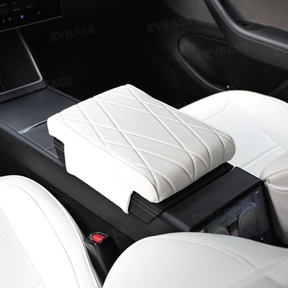 Model Y /3 /YL Leather Center Console Armrest Support Cushion & Scratch-Resistant Cover
