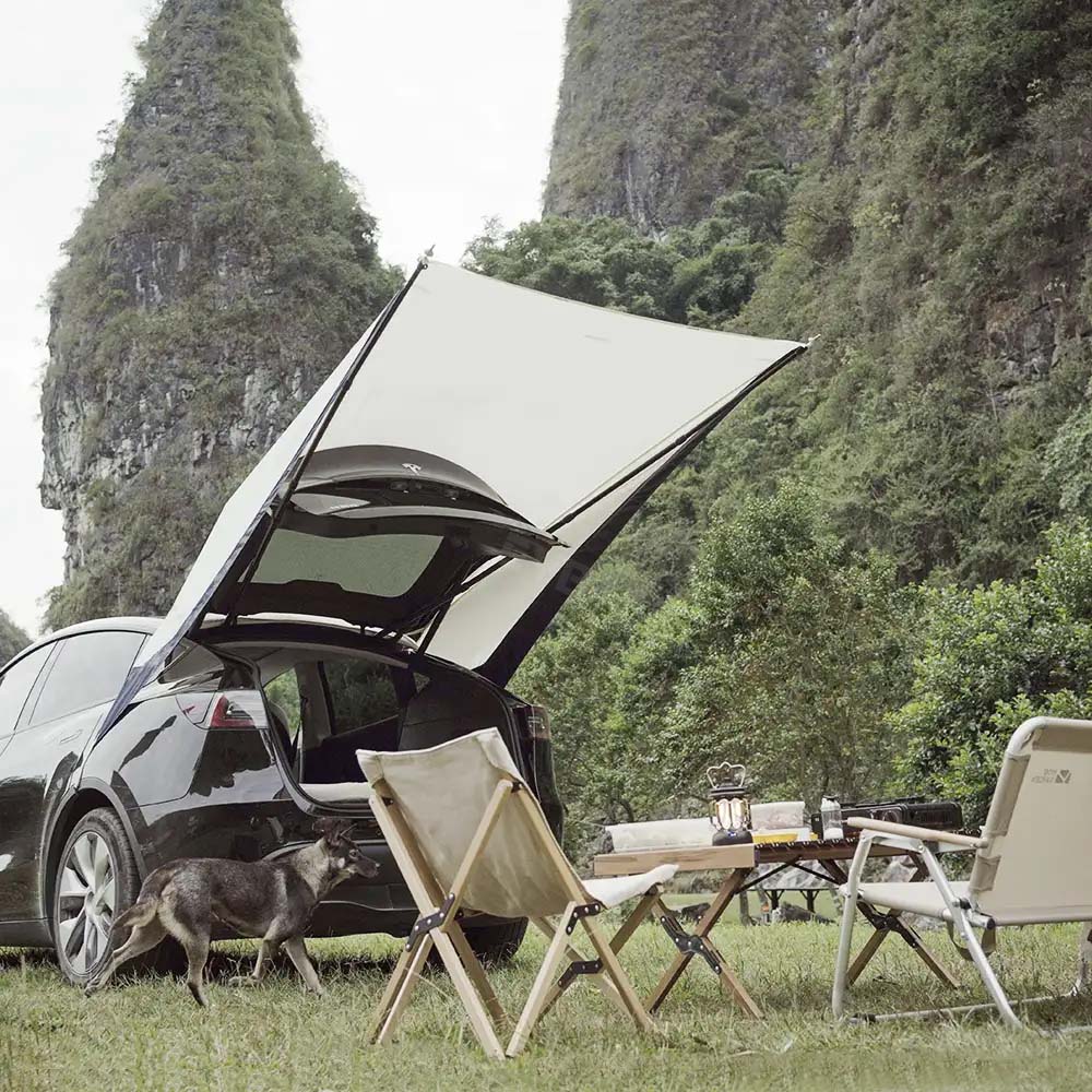 Model Y Tailgate Camping Tent Portable Tarp Canopy Awning Sun Shelter Road Trip Camping for Tesla