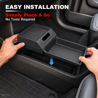Lower Center Console Organizer 2.0 for Rivian R2 Under Console Storage Tray