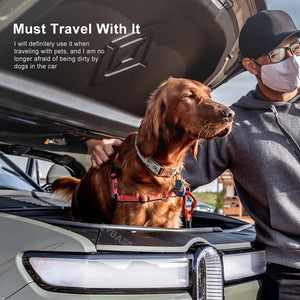 Rivian R1T Front Mat Upper Lower Layer All-Weather TPE Front Storage Mat Cargo Liner for R1T