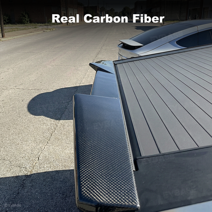 Cybertruck Rear Spoiler Real Dry Molded Carbon Fiber Tailgate Lip Spoiler Aerodynamic Upgrade
