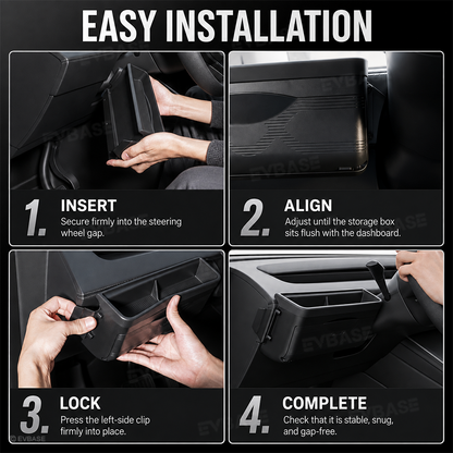 Model Y/ Y Juniper Dashboard Organizer Multifunctional Storage Box Sunglasses Phone Holder Glove Box Organized Accessories
