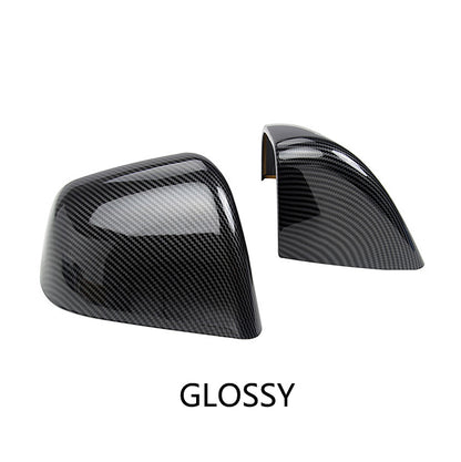 Model 3 Y Rearview Mirror Cover ABS Plastic Carbon Fiber Cover for Tesla
